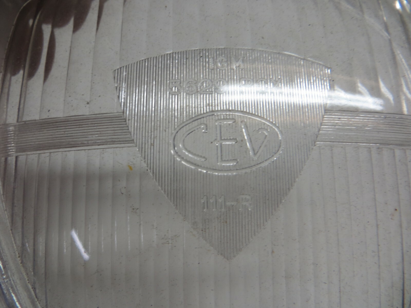 “C.E.V”Classic Moped/Scooter/ Motorcycle 101mm Diameter Headlight Lamp Glass NOS
