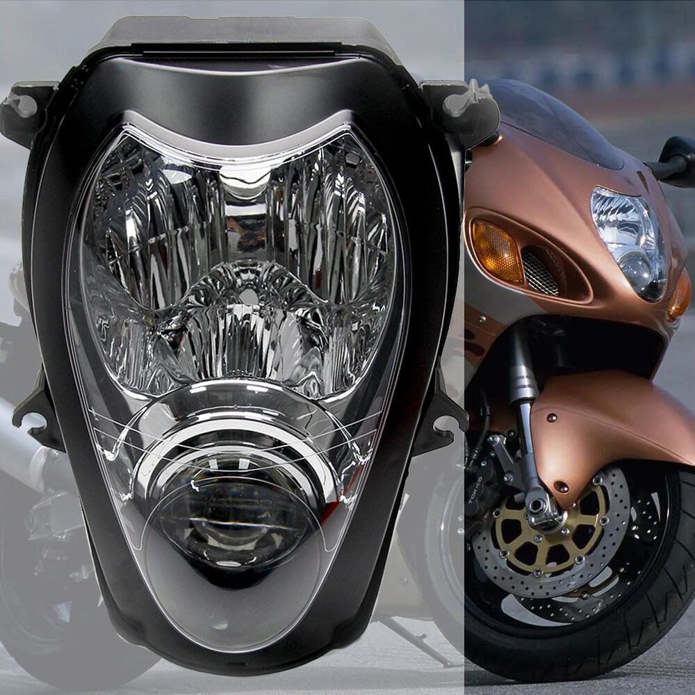 Front Headlight Head Light Assembly For Suzuki Hayabusa GSX1300R 1999-2007 Black
