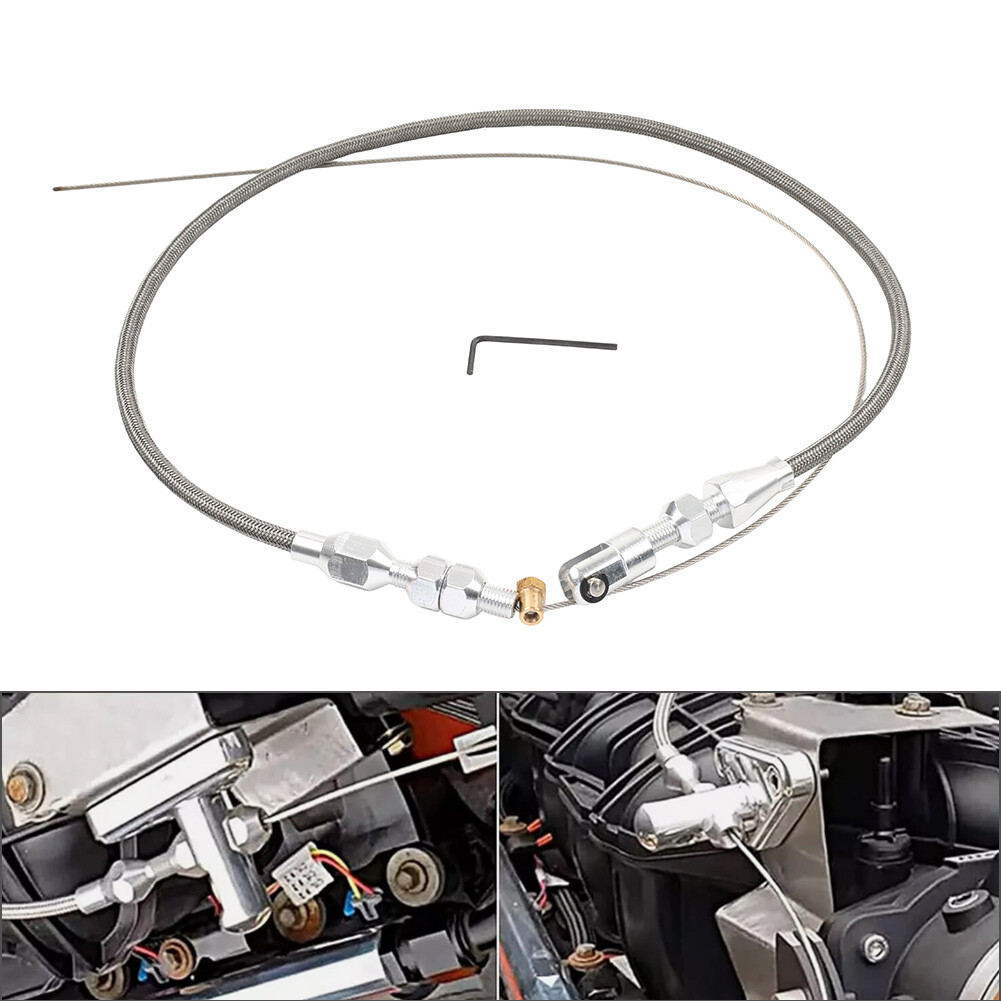 48” Conversion Braided Throttle Cable Kit For Chevy LS1 Engine 4.8L 5.3L 5.7L