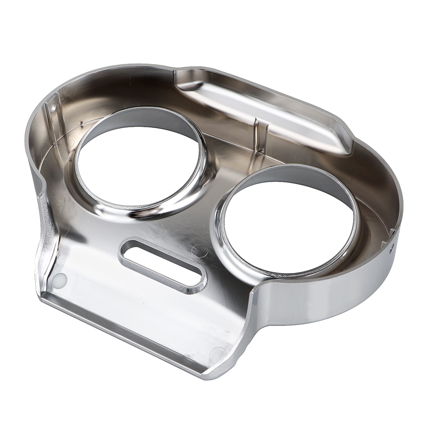 Chrome ABS Gauge Cover Nacelle Housing Fairing For Harley Road Glide 1998-2013