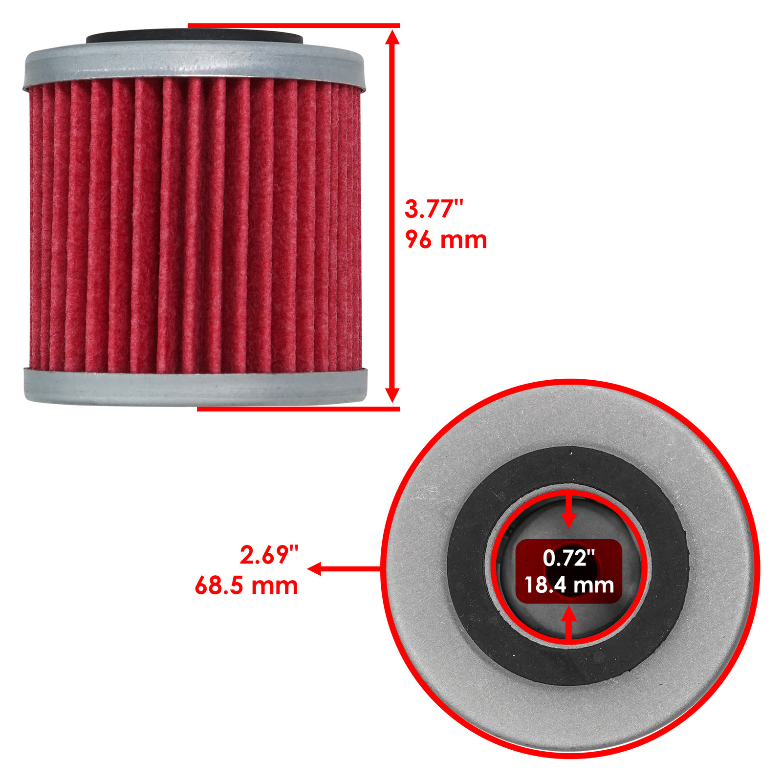 3 Pack Oil Filter for Husqvarna Te410E Te250 Te510 Centennial Te450 1998-2007
