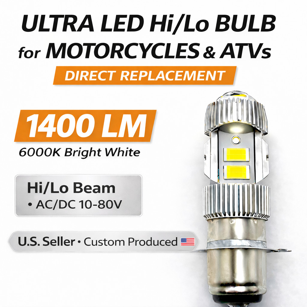 💡Ultra High/Lo 12v LED Headlight Bulb For Suzuki 09471-12105 12v 35/36.5W AC/DC