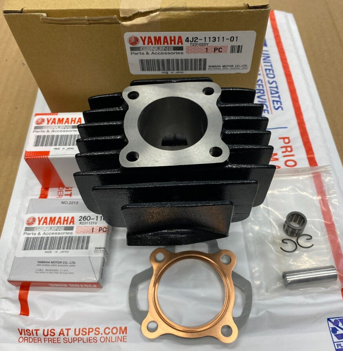 PW50 TOP END KIT W/ CYLINDER 4J2-11311-01-00 81-26 OEM YAMAHA