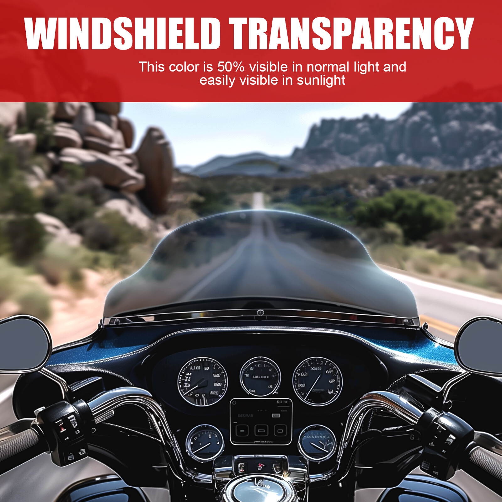 Windshield Windscreen 9″ Dark Smoke For Harley Ultra Limited 2014-2024 FLHTK