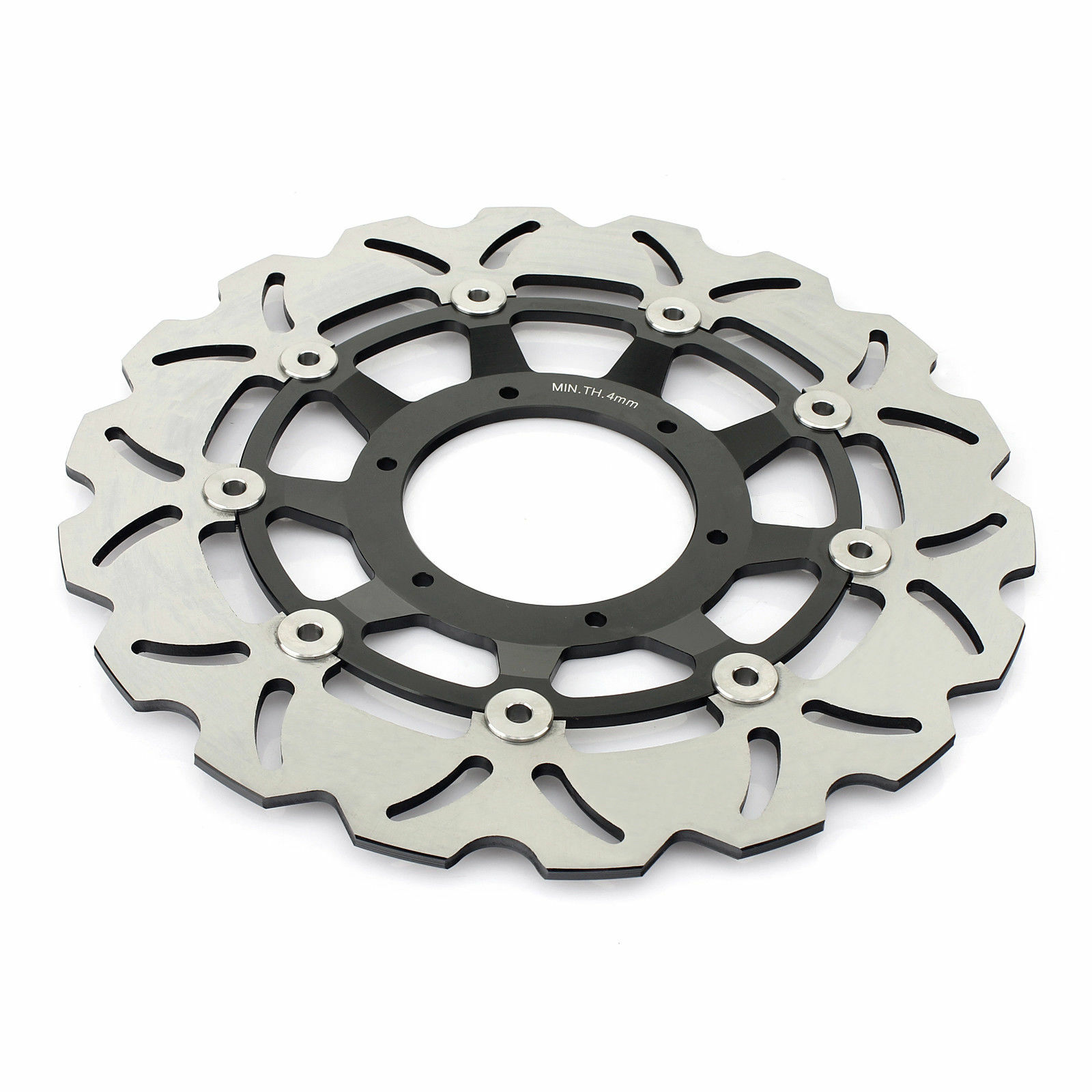 Front & Rear Brake Disc Rotors and Pads For Honda CBR 600 RR 2007-2016 black