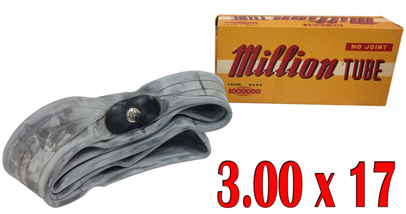 Million 300 x 17 Inner Tube Motorcycle Dirt Bike Tire Off Road Wheel 3.00-17 New