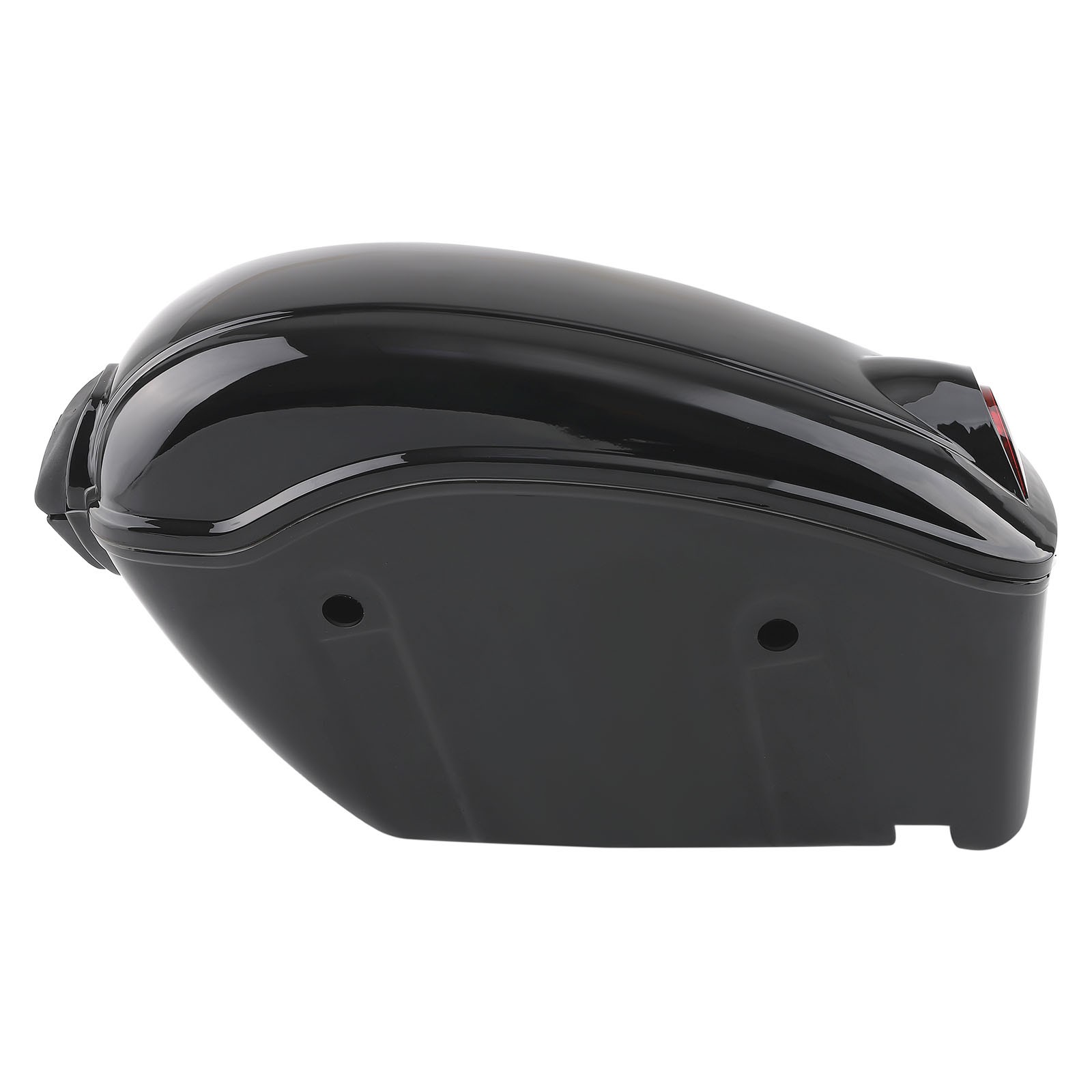 Hard Side Cases for Yamaha Suzuki Cruiser Red Turn Signal Saddlebags Black