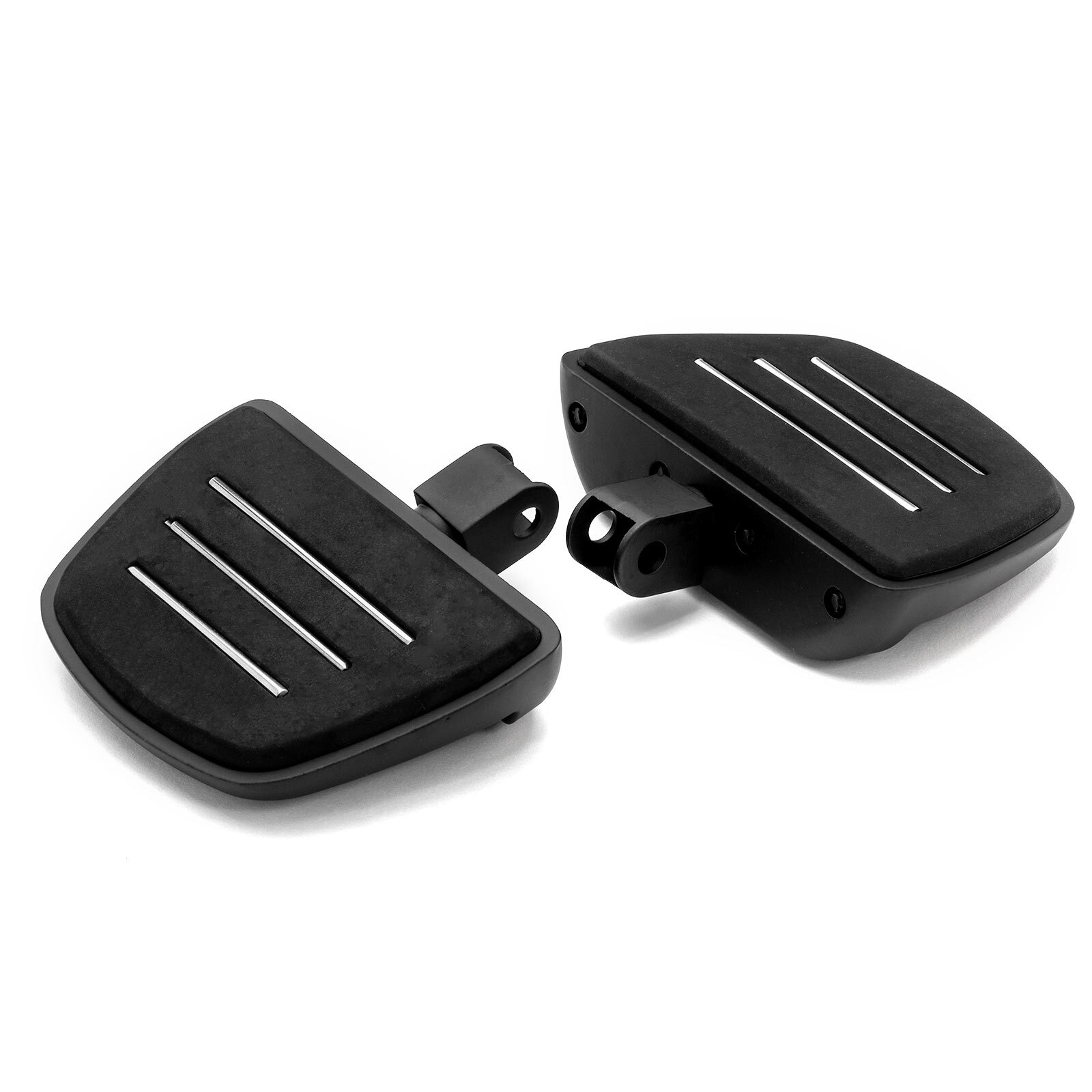 Krator Black Mini Board Floorboards Footpegs for Honda Cruiser Motorcycles