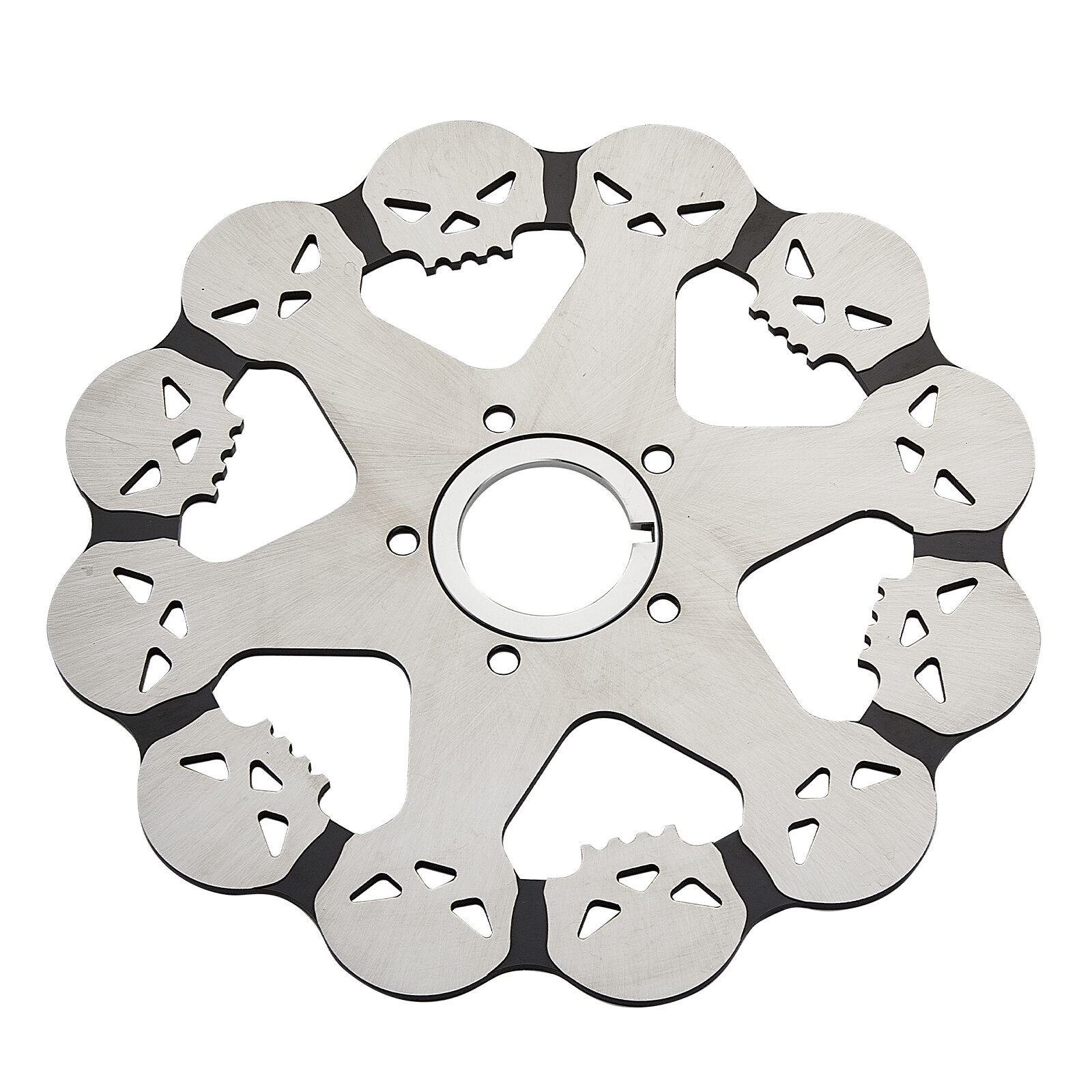 Skull Front Brake Rotor 11.5 for Harley Touring Electra Glide Heritage Dyna