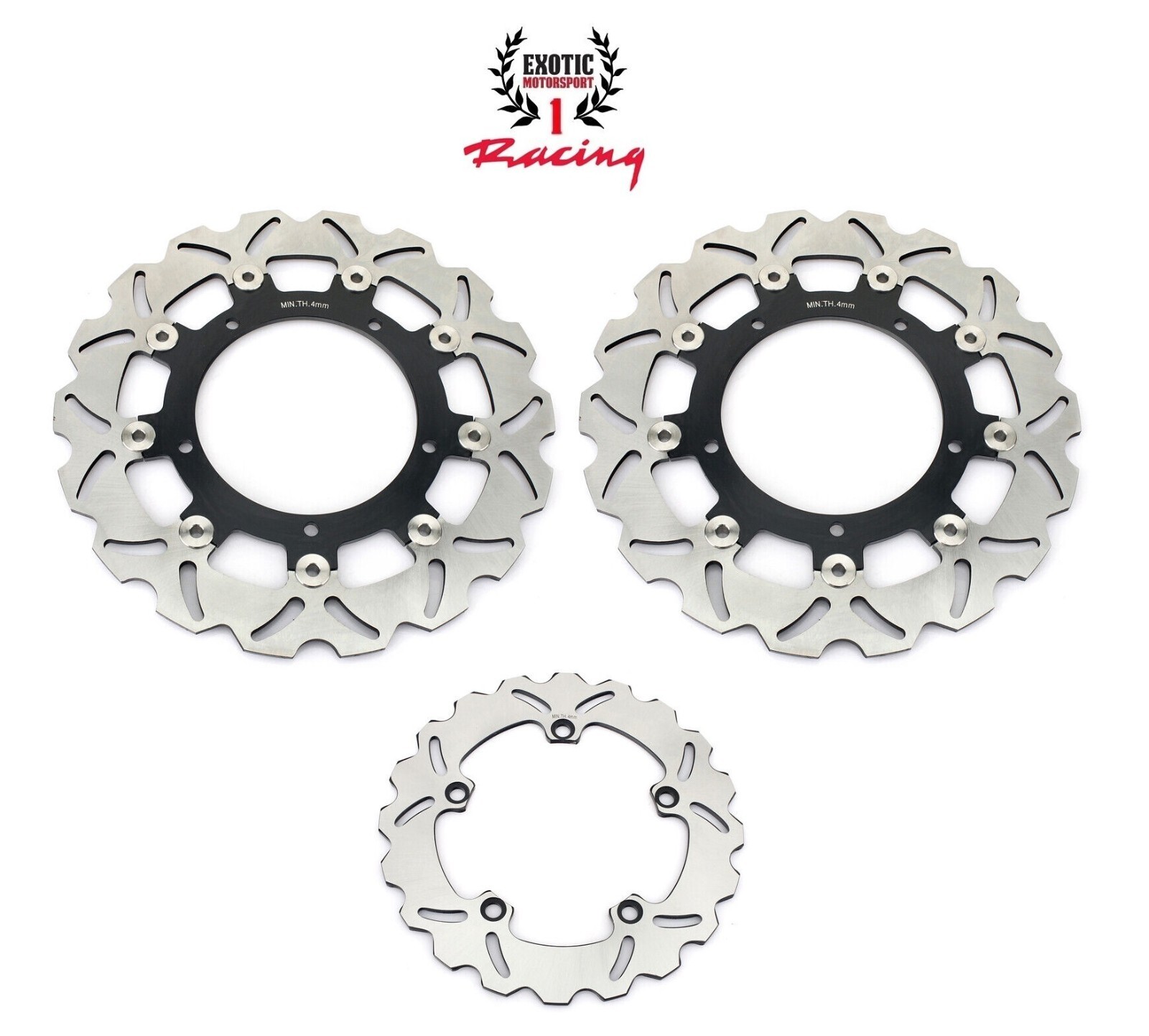 Front Rear Brake Rotors Discs For Yamaha FZ09 MT09 / ABS 2014-2021 XSR900 ABS