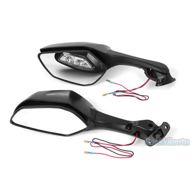 1 Pair Mirror with Turn Signals For Kawasaki Ninja ZX6R ZX636 2009-2023
