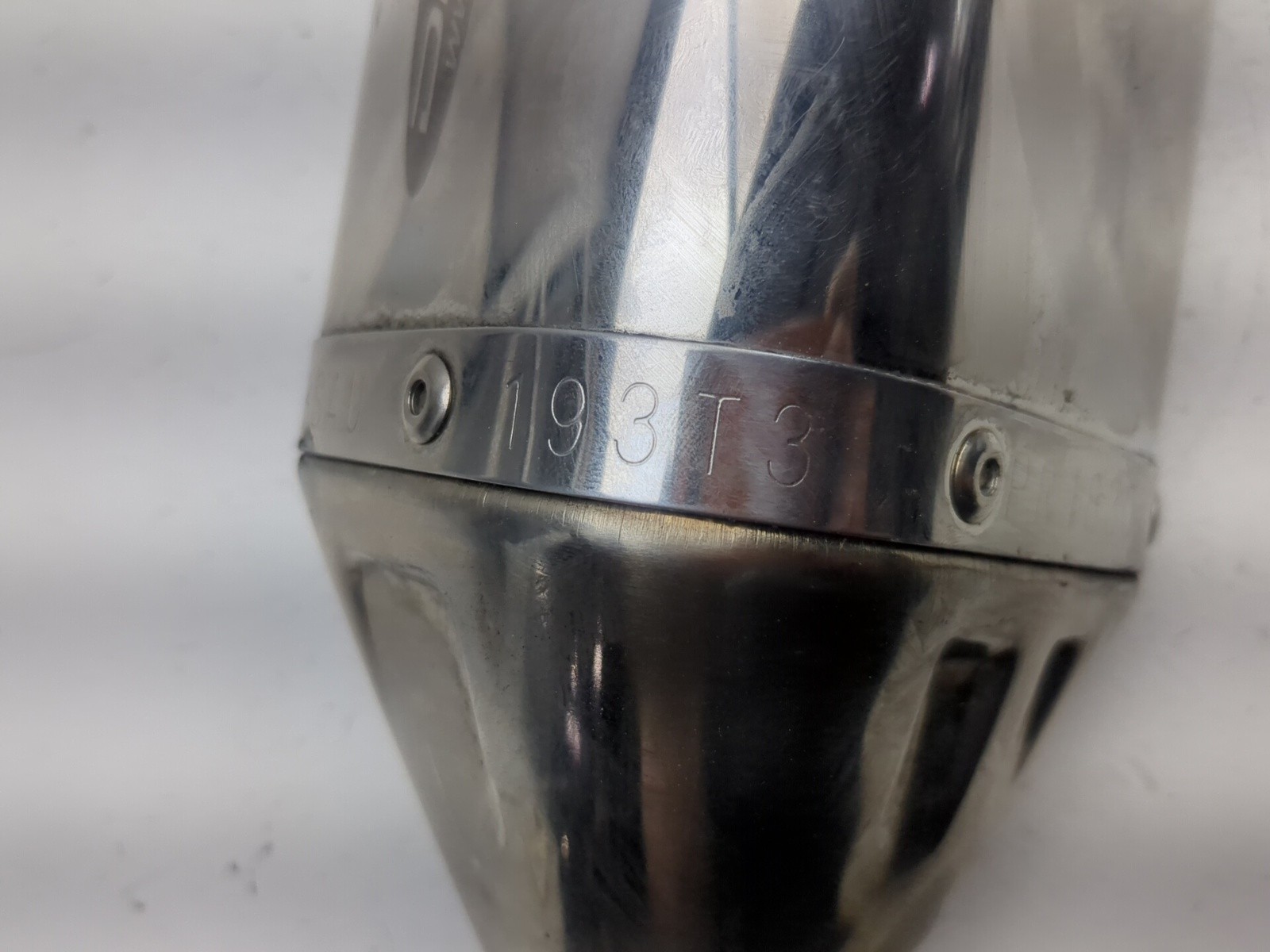 12-15 Triumph Tiger Explorer Rear Delkevic Tri-Oval PR1830R Muffler Assembly
