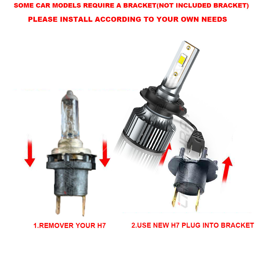 Super LED headlight light bulb for Yamaha 2009-2011 TMAX 500 XP500 12v 55w: USA