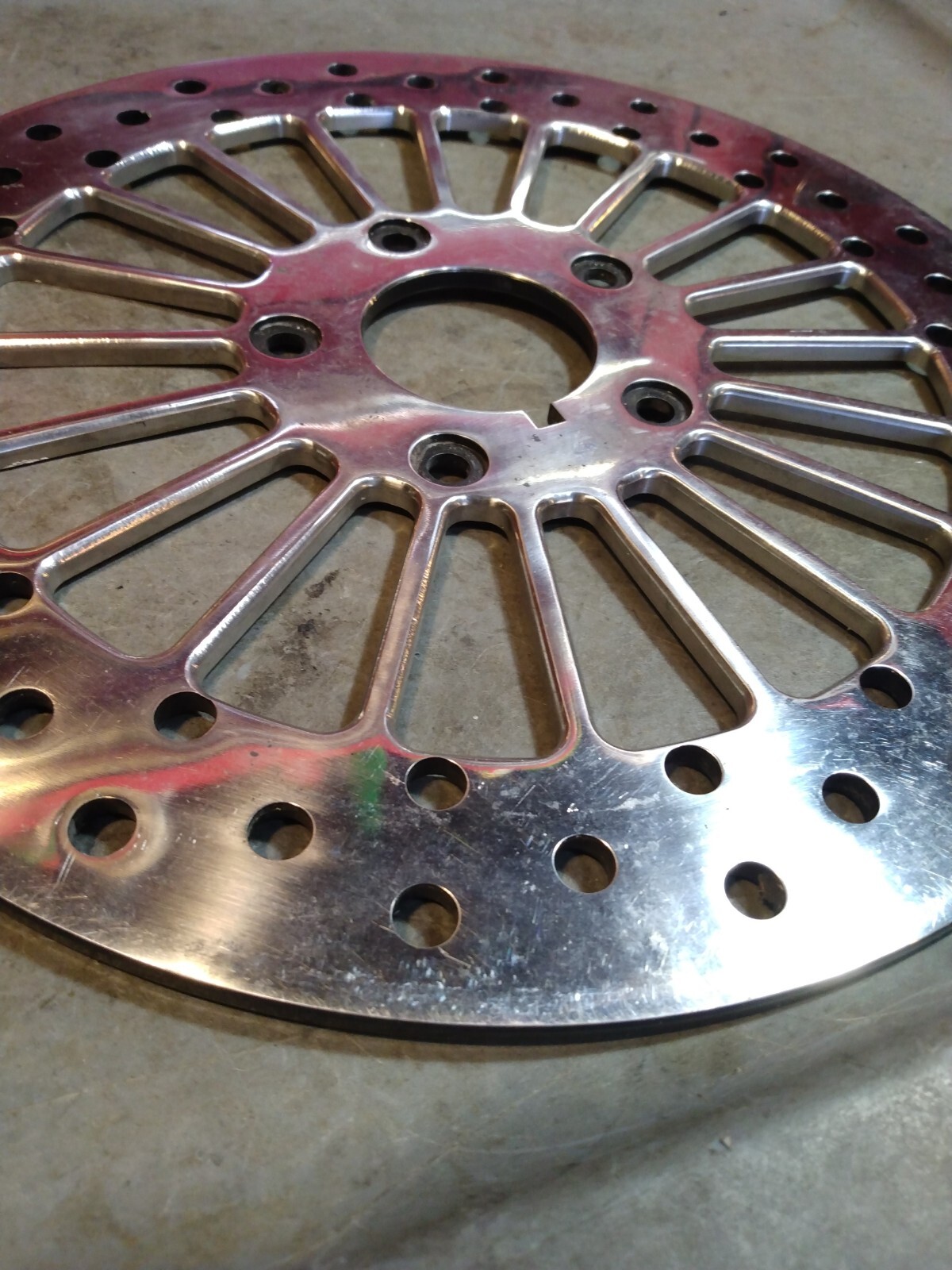 03 Harley Davidson Dyna Super Glide FXD Brake Rotor DNA 11.5 INCH Chrome FRONT