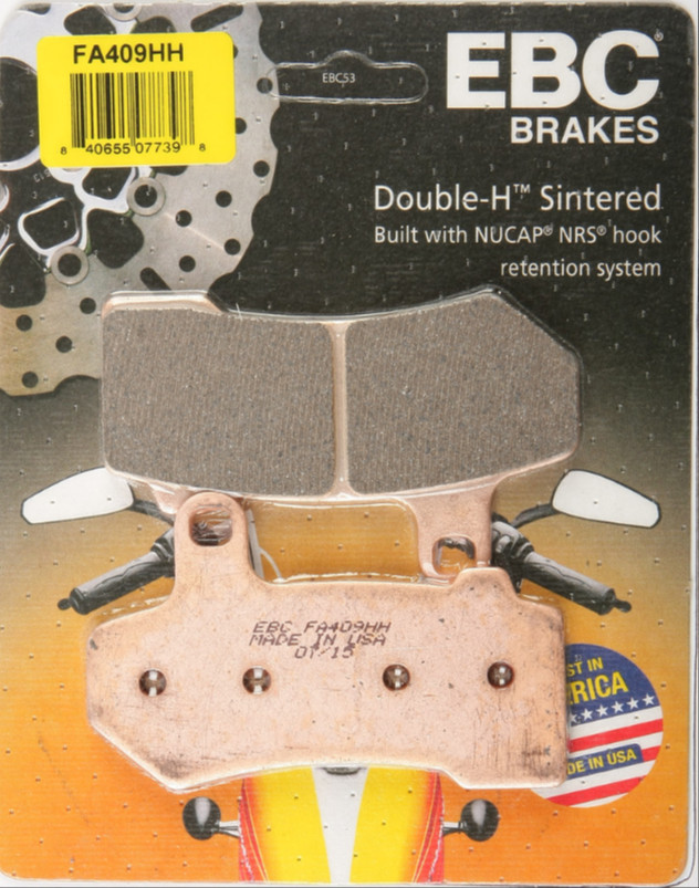 EBC Brake Pads Electra Glide Ultra Classic Low 409HH Sintered Front/Rear ’15-’16