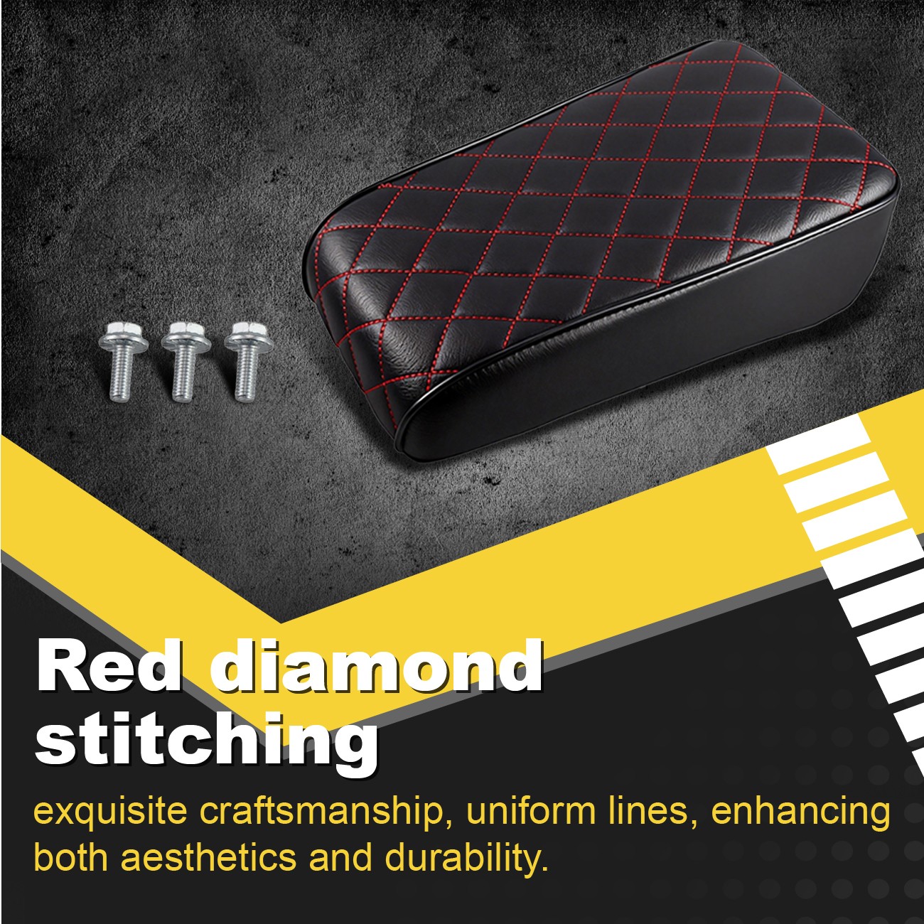 Red Diamond Stitch Retro Mini bike Seat for Coleman CT100U 98cc ct100