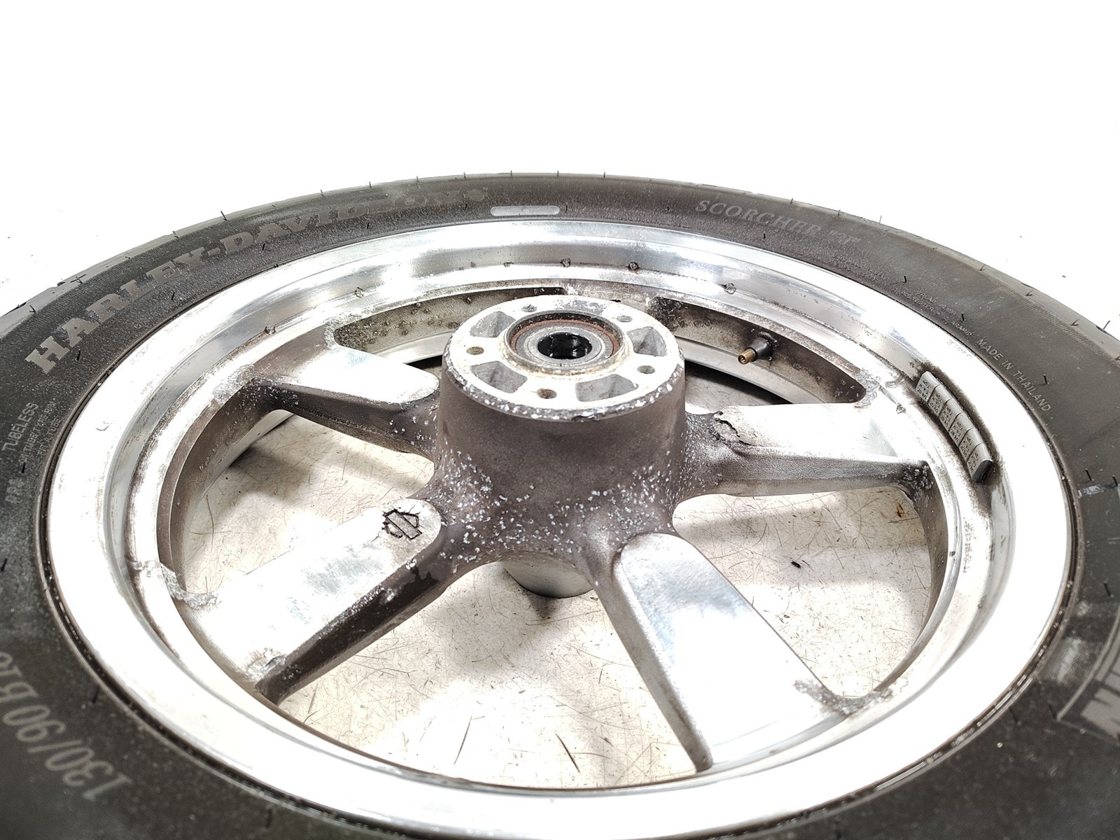 2014 Harley Sportster XL1200 Front Wheel Rim STRAIGHT (No Tire) 16″ 5 Spoke Mag