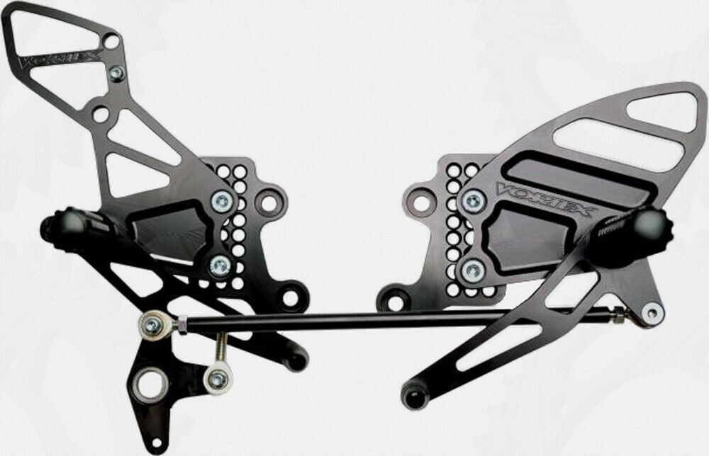 Vortex Adjustable Rear Set Black RS205K CBR1000RR 04-07 / CBR600RR 03-06