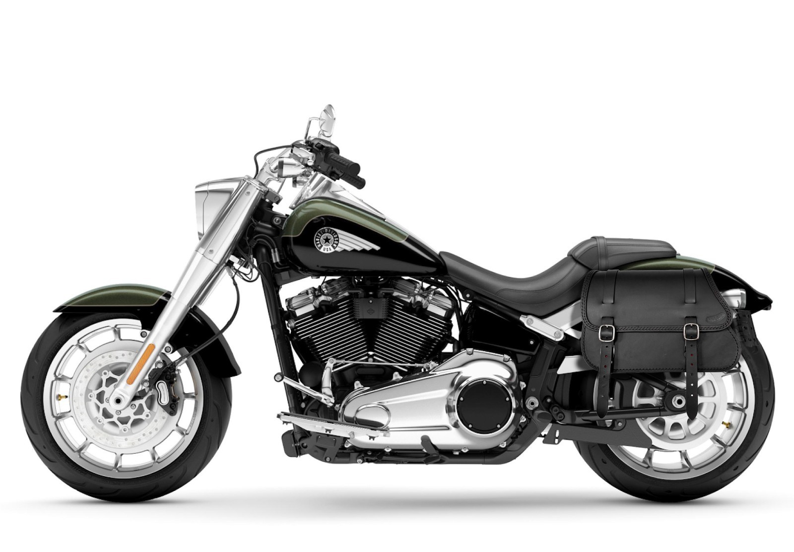 SADDLEBAG FOR HARLEY DAVIDSON SOFTAIL 2018-2023 FAT BOY AND BREAKOUT ENDSCUOIO