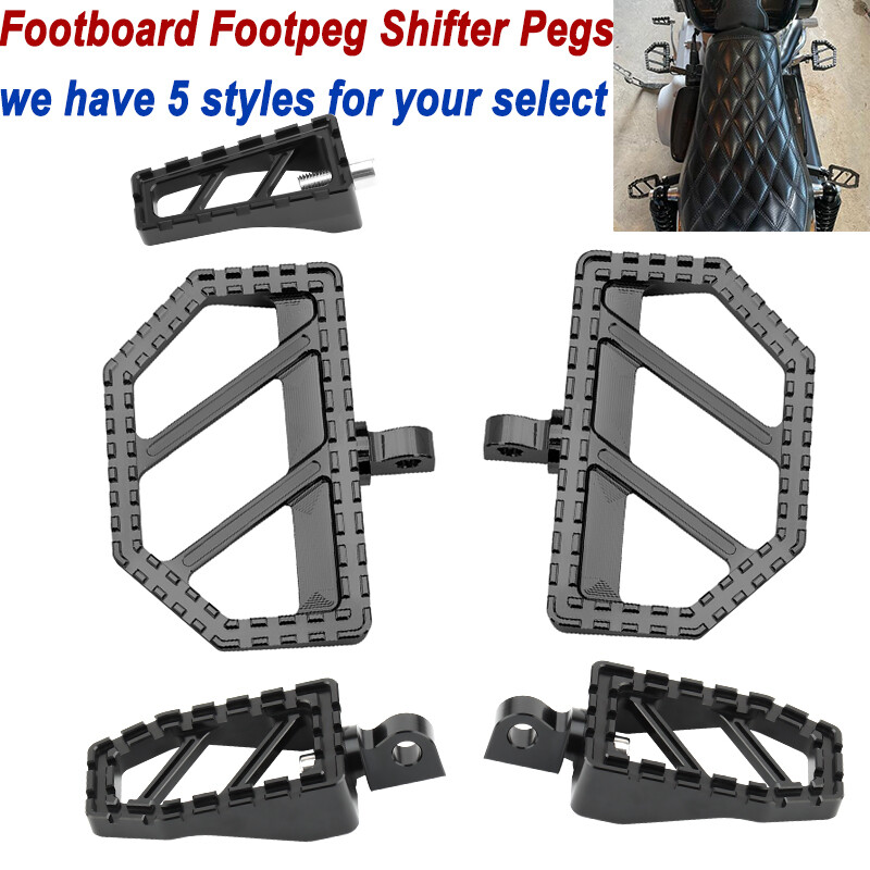 Floorboards For Harley Bobbers Dyna Touring XL883 Shifter Chopper Pegs Foot Pegs