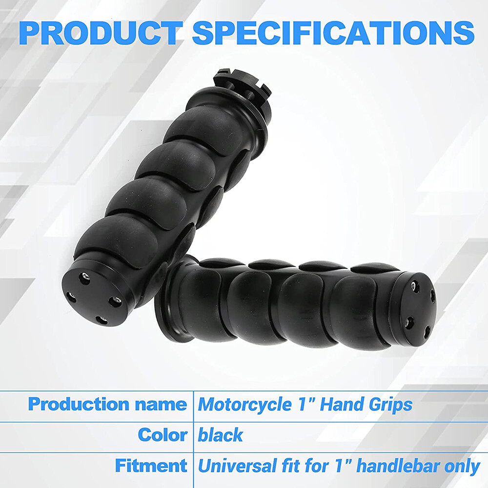 1” Inch 25mm Motorcycle Handlebar Grips for Harley Davidson Street Glide 107