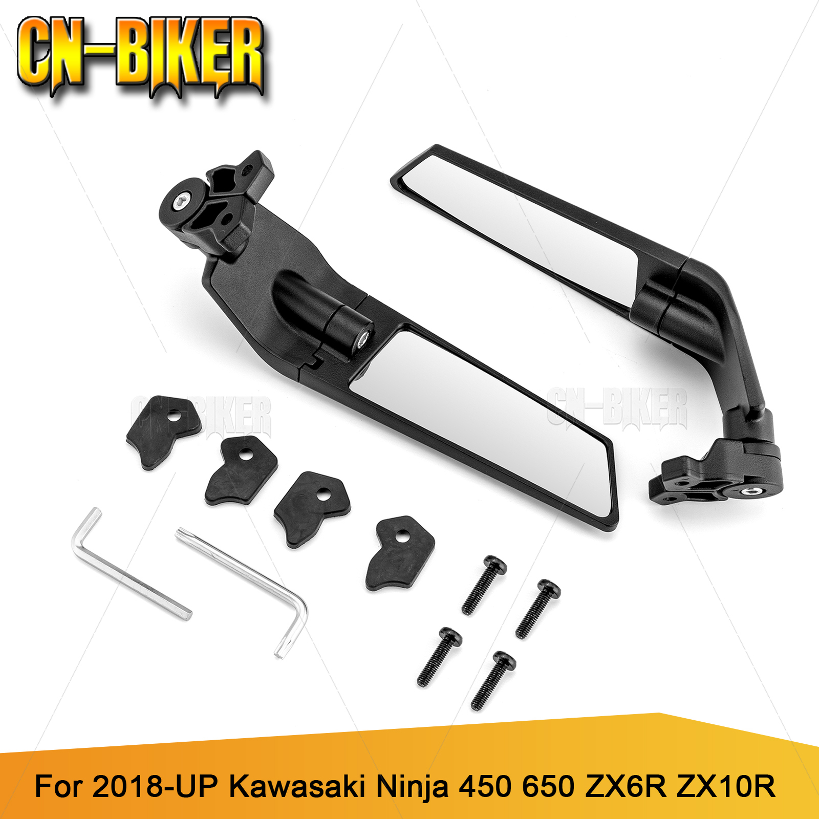 Adjustable Side Mirrors Rearview Wind Wing Mirror For Suzuki GSXR 600 750 1000