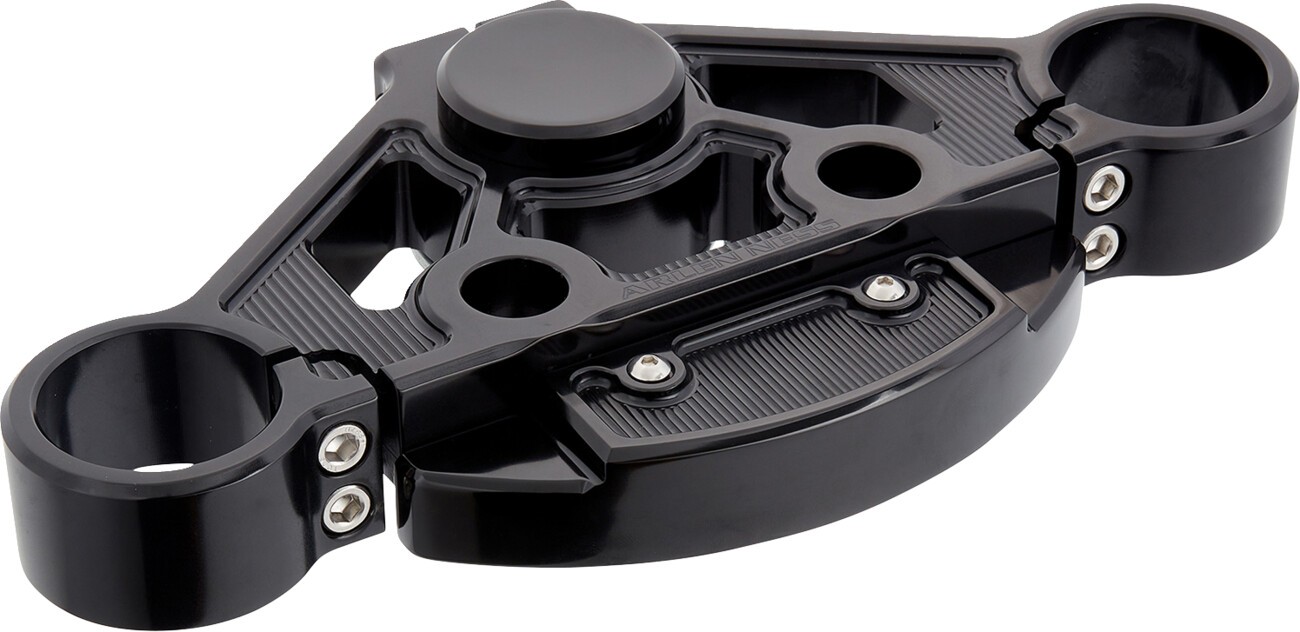 Arlen Ness Method Top Tree Kit Upper Triple Tree Billet Black Anodized