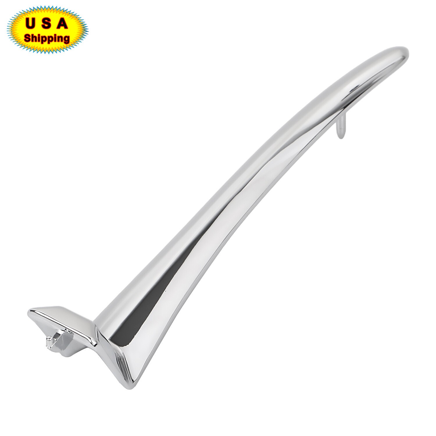 Chrome Zinc Alloy Top Headlamp Cover Trim Spear Fit For Harley Road King 14-23