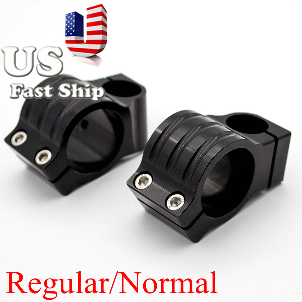 FXCNC 37mm Universal Fitk Tube Clip On Handlebar Head Mount Clamp Black Normal