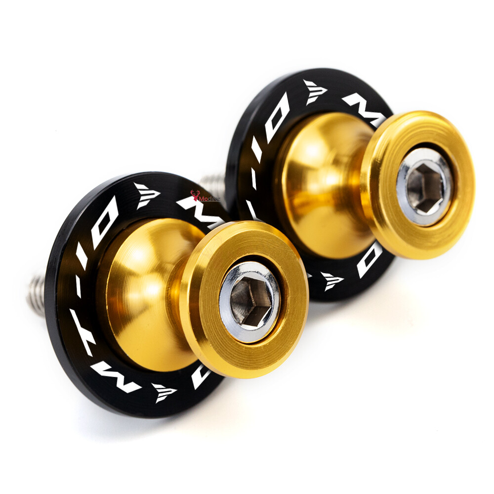 Motorcycle Swingarm Spools Sliders Stand Screws M6 1 Pair For YAMAHA MT-10 MT10