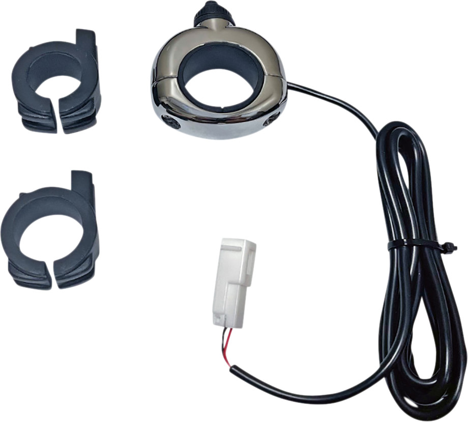 Custom Dynamics On/Off Switch Universal Chrome 18AWG 60″ Wire CD-AUX-UNV-C