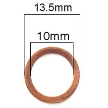Copper Washer 10 x 13.5 – BMW ALL; 07 11 9 963 072 / OF-CW072