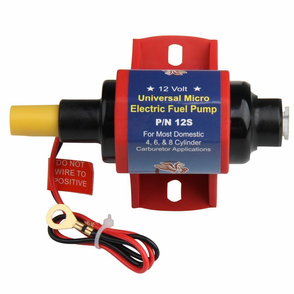 Universal Electric Inline Fuel Pump Carburetor 35GPH Gasoline Diesel Alcohol 12S