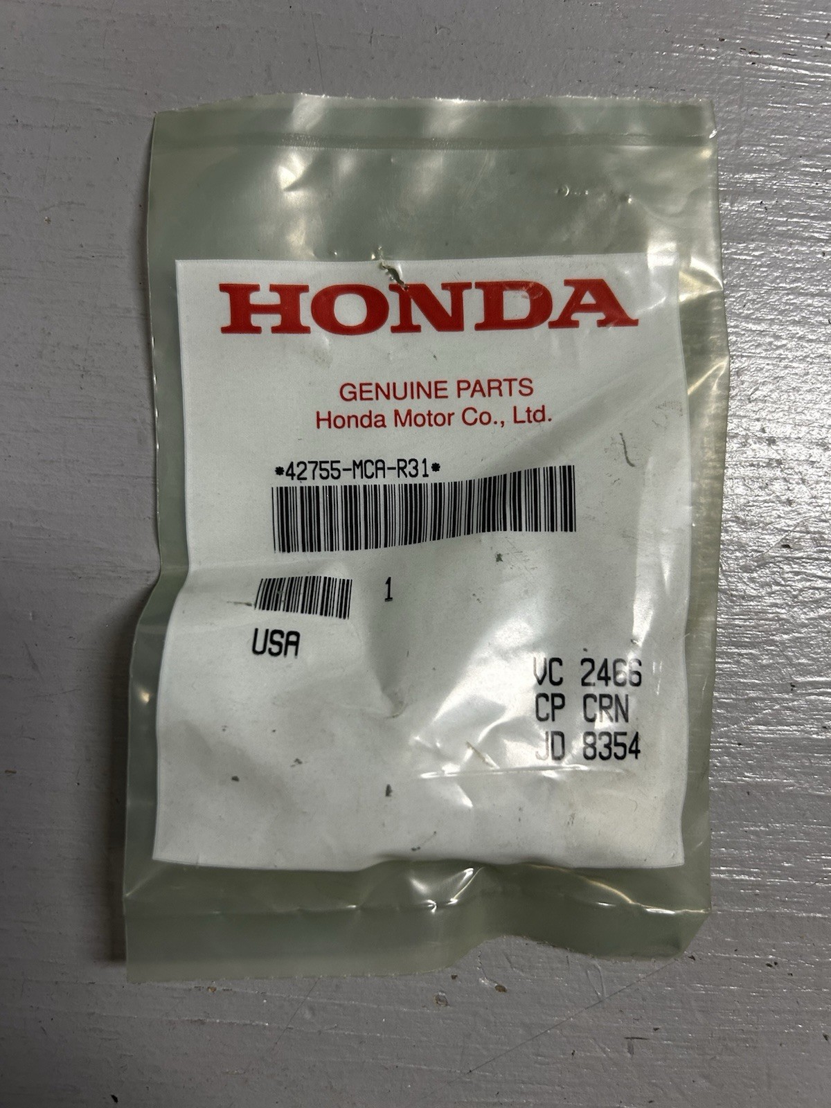 Honda OEM Rim Valve Assy. For 2009-2017 Goldwing Wheel 42755-MCA-R31