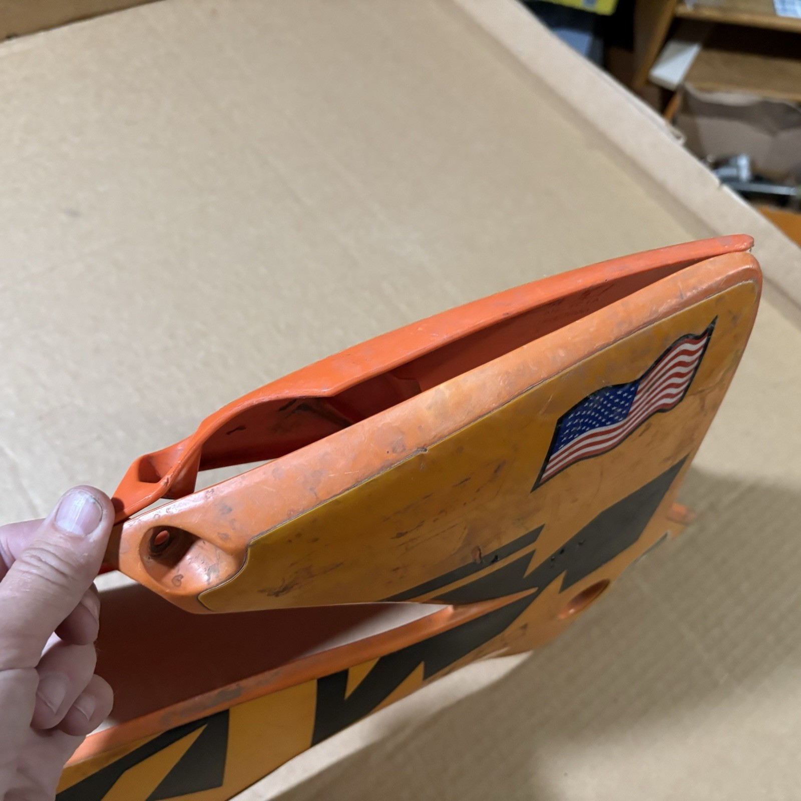 Radiator Shrouds KTM Orange shroud SX R=MADE IN ITALY L= AUSTRIA