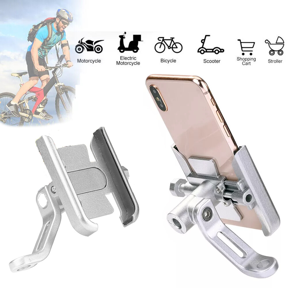 Universal Motorcycle Bike Bicycle Scooter Mirror Mount Cell Phone Holder GPS New
