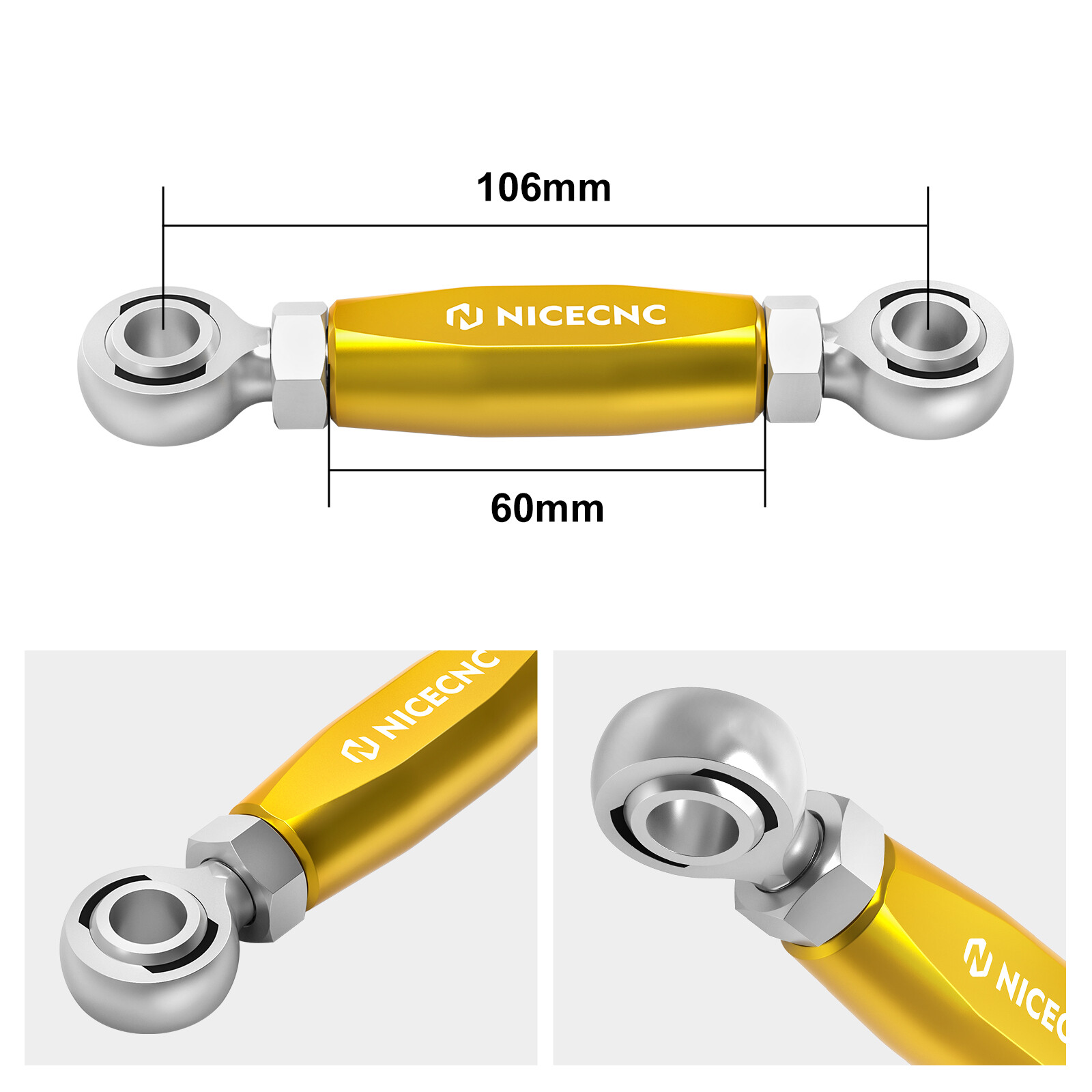 Adjustable Engine Mount Stabilizer Link Rod Kit For Harley Road King FLHR 09-22