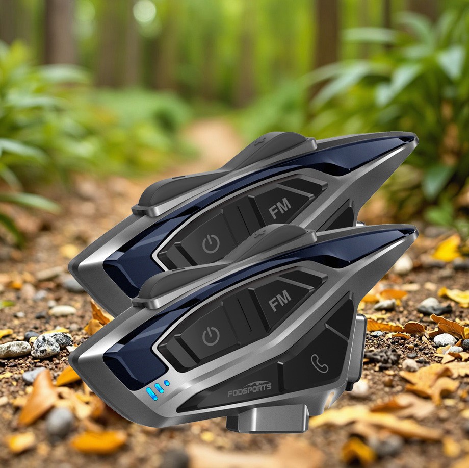 2X TCOM-VB Motorcycle Intercom 2Way Bluetooth Helmet Headset 800M Soft+Hard mic