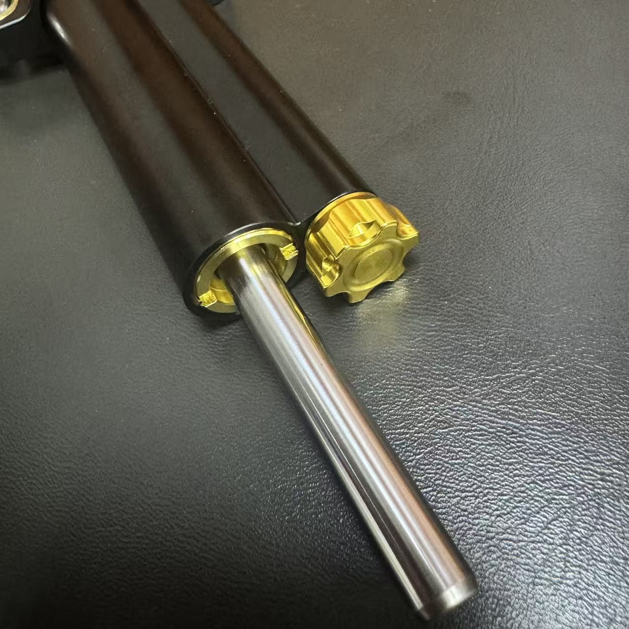 Ohlins Adjustable Steering Damper Stabilizer Universal Motorcycle Black 2-Tube
