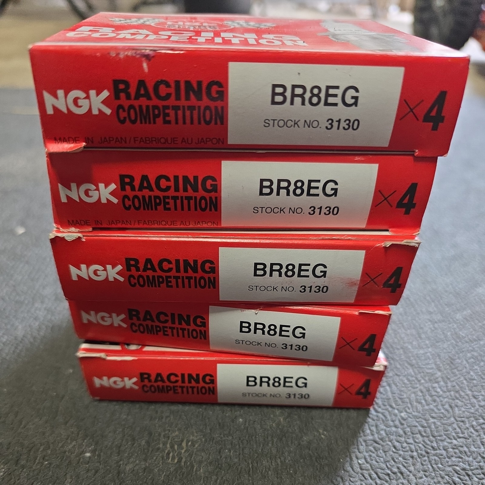 4 Plugs of NGK Racing Spark Plugs BR8EG/3130 New 5 Boxes Available Fast Shipping