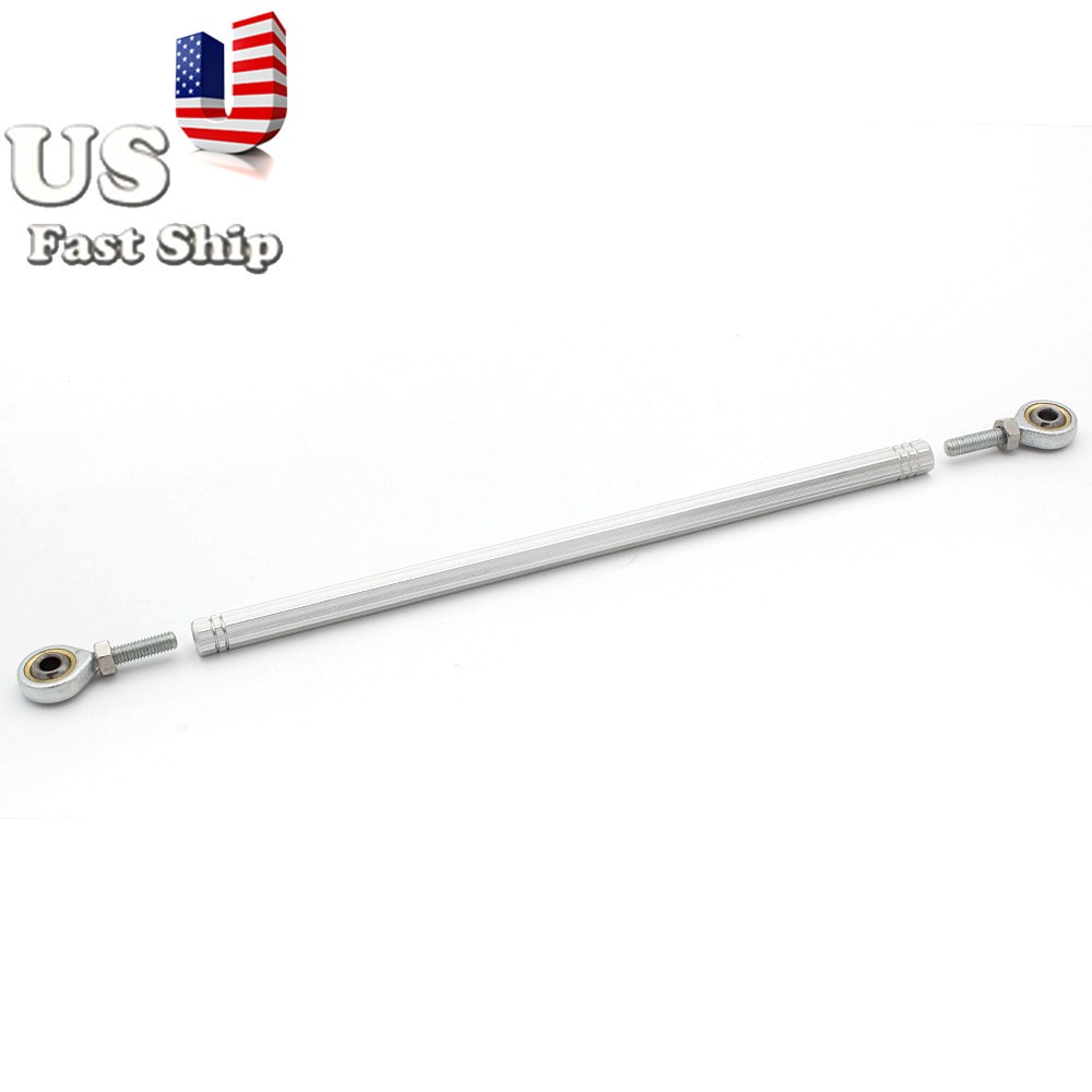 CNC Fit 280mm Motorcycle Gear Shift Linkage Shifter Link Rod Refit Rearset Silve
