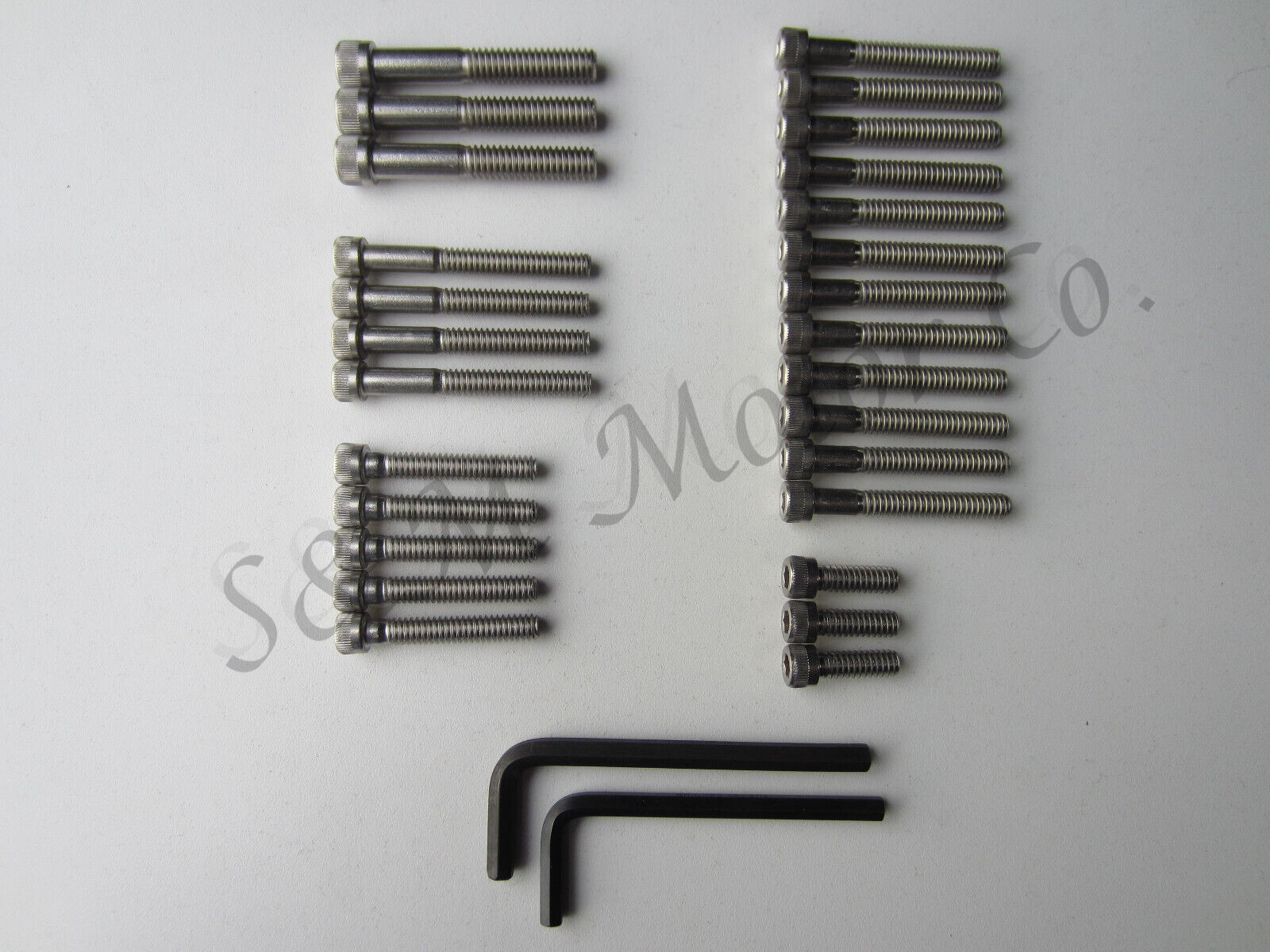 BSA A7 A10 ENGINE TRANSMISSION ALLEN SCREW BOLT SS SET 1954-63
