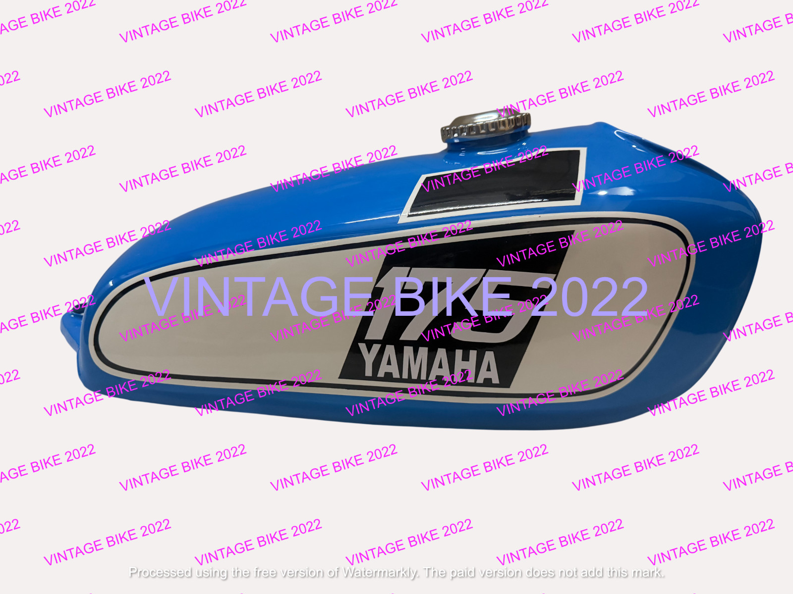 Yamaha DT 175 DT175 Enduro Blue Painted Tank 1976 + CAP TAP/FIT FOR