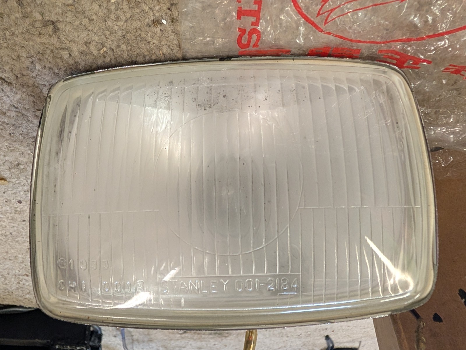 Honda Headlight OEM Rectangular Stanley 001-2184 Classic Bike / Scooter #W11