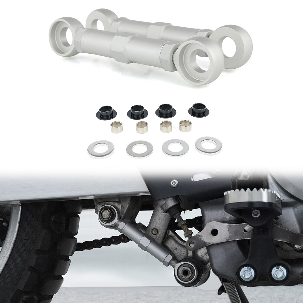 Adjustable Lowering Links Silver Kit Fit For Yamaha Tenere 700 XTZ690 2019-2024
