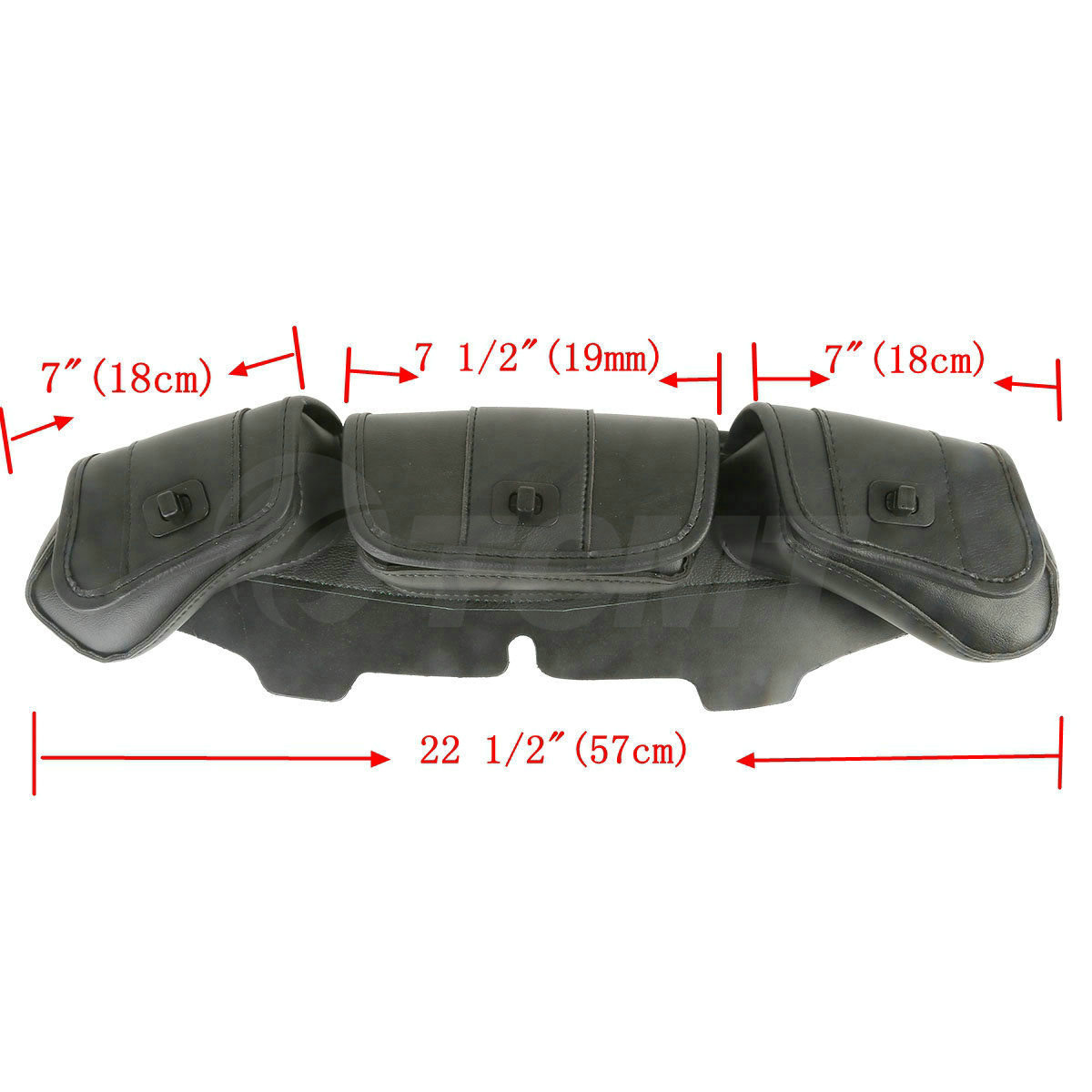 Windshield Saddle 3 Pouch Bag Fit For Harley Electra Street Glide FLHX 1996-2013