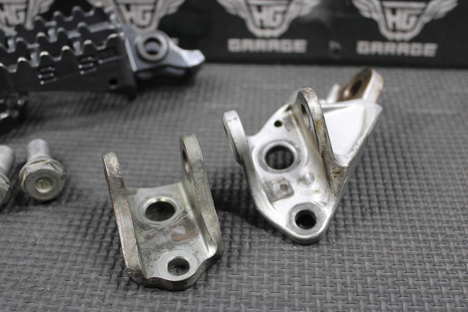 2005 HONDA CRF450X 05-17 IMS SUPER STOCK FOOTPEGS PEGS OEM KICKSTAND BRACKET