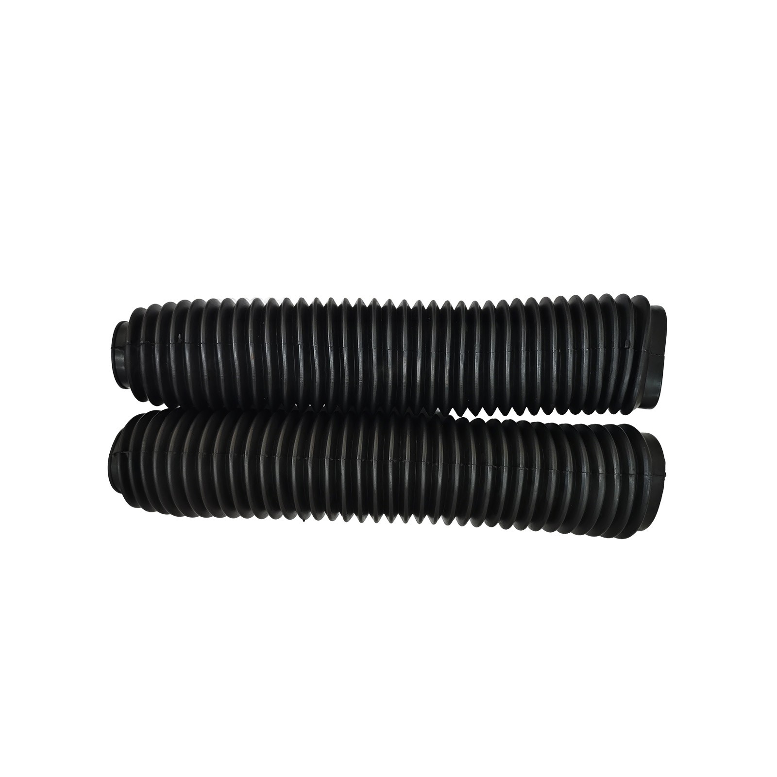 Black Rubber Gaitor Boots Front Fork Dust Cover Motorcycle Shock Absorber