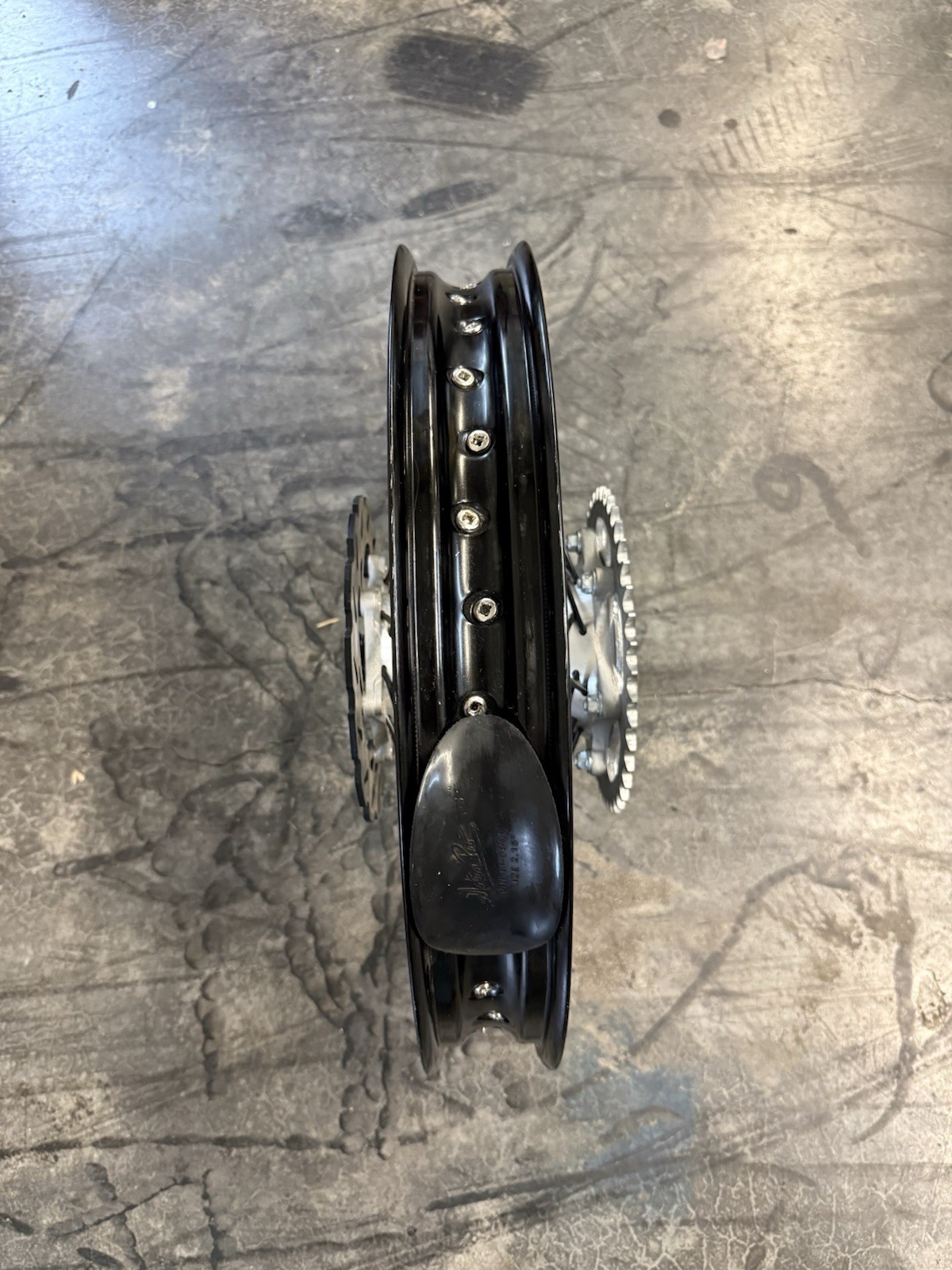 Brand New KKE Cast Black Rear Wheel 19 with Hub Sprocket and Disc Brake