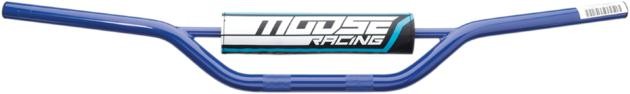 Moose Carbon Steel Handlebar 7/8″ CR High Bend Blue